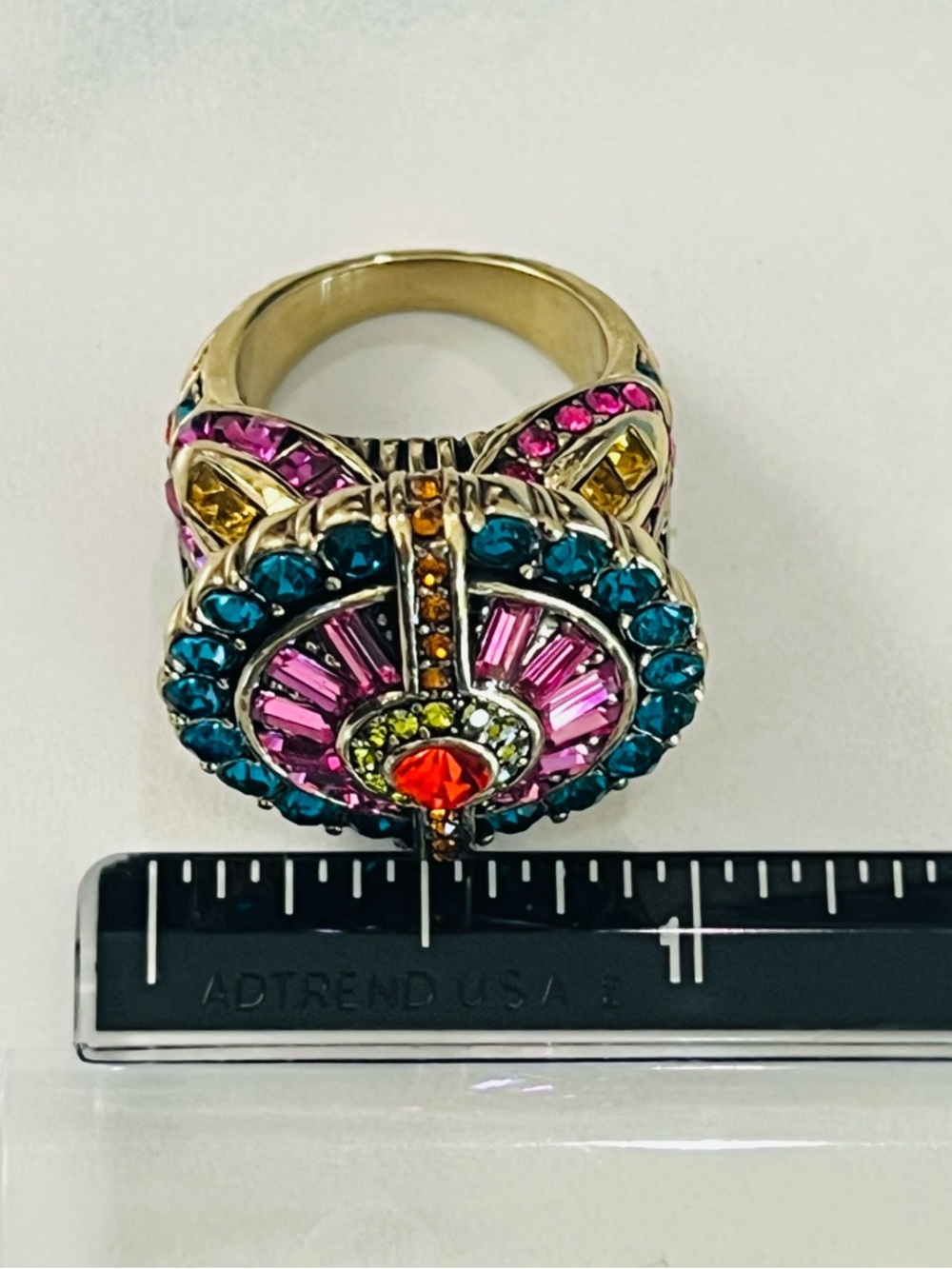 Heidi Daus SIZE 8 Statement Ring 🆕 “Guilty Pleasure” in black ring box - Picture 9 of 10